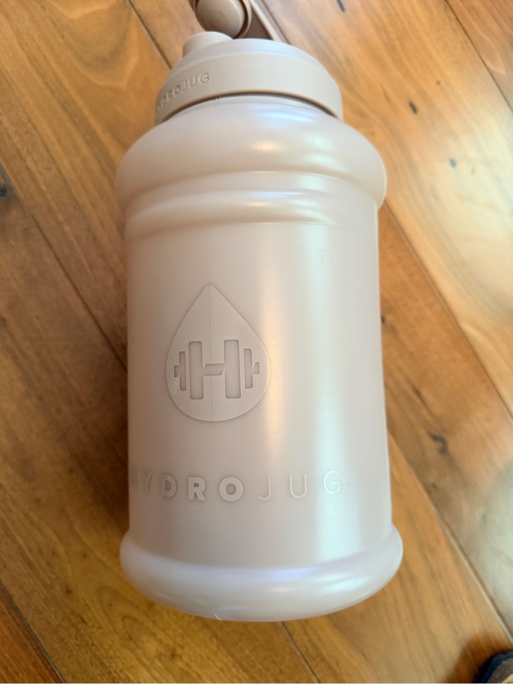 HydroJug Rose Gold 55oz Hydration Bottle with Flip-Top & Handle